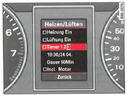  Fig. 133 Poste de conduite : afficheur du système d'information du conducteur,