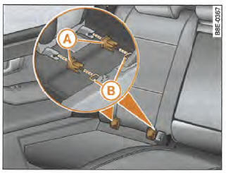 ISOFIX - Audi A4 - A6 - Siège enfant - Base d'installation Avec antivol à  manille - 5